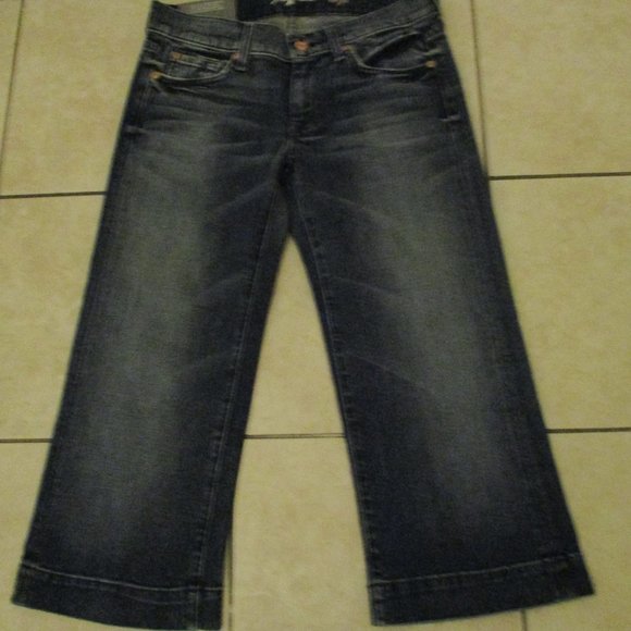 7 FOR ALL MANKIND ~ DOJO JEANS ~ CROPPED 27 - Picture 7 of 14